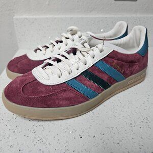 Size 10.5 - adidas Gazelle Indoor Collegiate Burgundy Green NWT